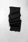 95% CASHMERE SCARF BLACK